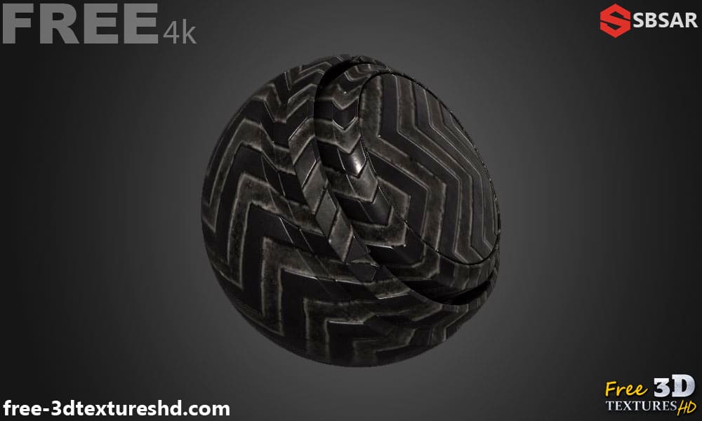Générateur de textures PBR de pneus en caoutchouc Substance SBSAR Téléchargement gratuit 4K haute résolution pour des textures de pneus détaillées