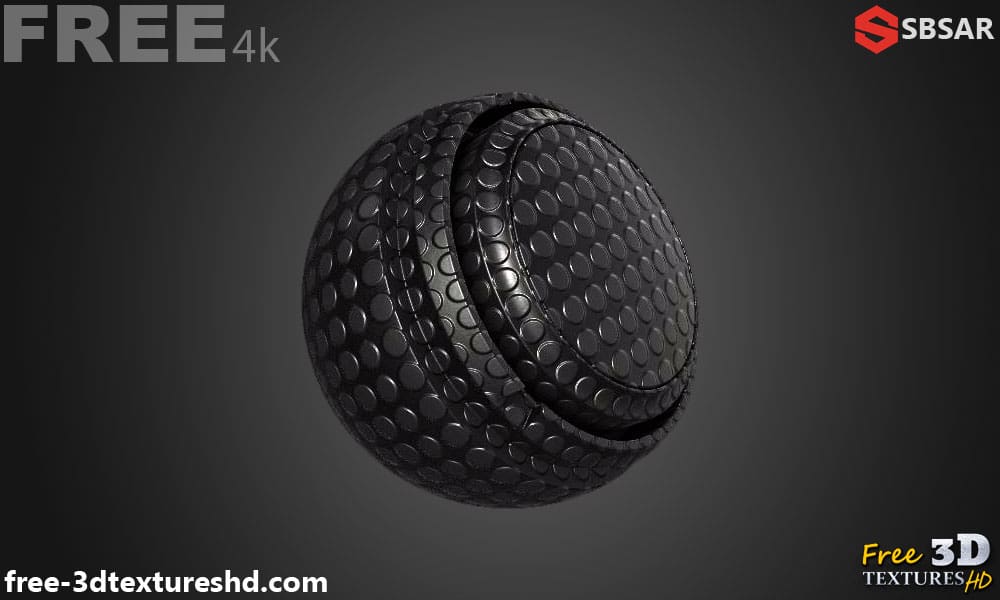 Générateur de textures 3D PBR pour panneaux en caoutchouc industriels, téléchargement gratuit de la substance SBSAR, haute résolution 4K pour des textures en caoutchouc détaillées