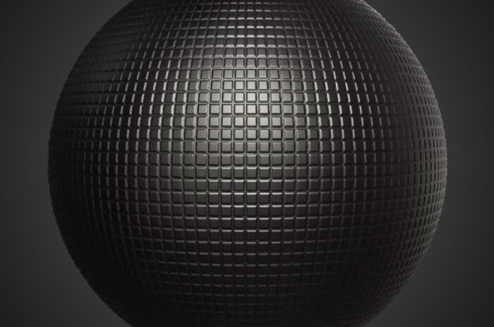 Générateur de textures 3D en caoutchouc et plastique à motif carré Substance SBSAR Téléchargement gratuit pour des textures de surface haute résolution et détaillées