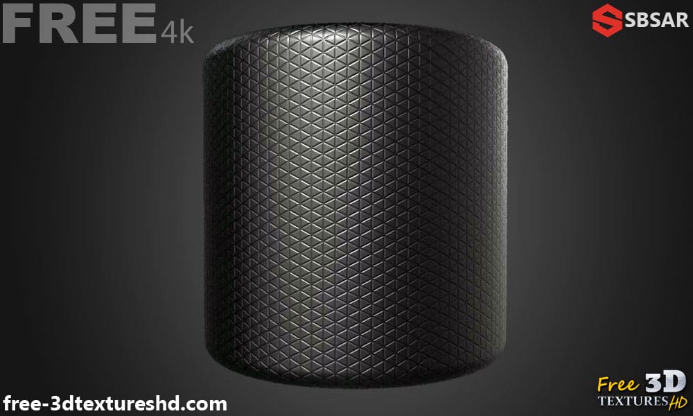 Générateur de textures 3D en caoutchouc et plastique à motif triangulaire (Substance SBSAR) à télécharger gratuitement pour des textures de surface haute résolution et détaillées