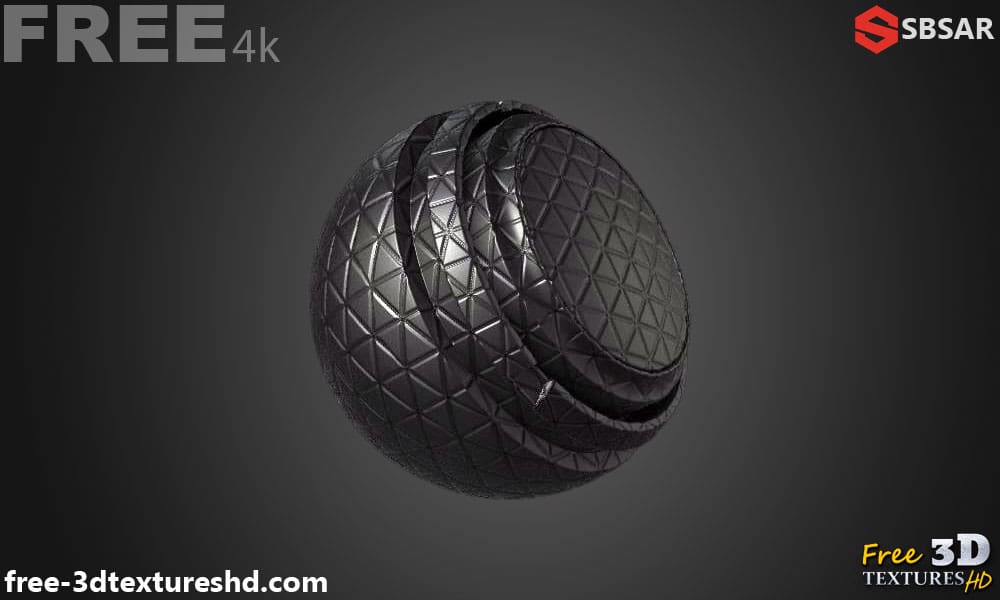 Générateur de textures 3D en caoutchouc et plastique à motif triangulaire (Substance SBSAR) à télécharger gratuitement pour des textures de surface haute résolution et détaillées