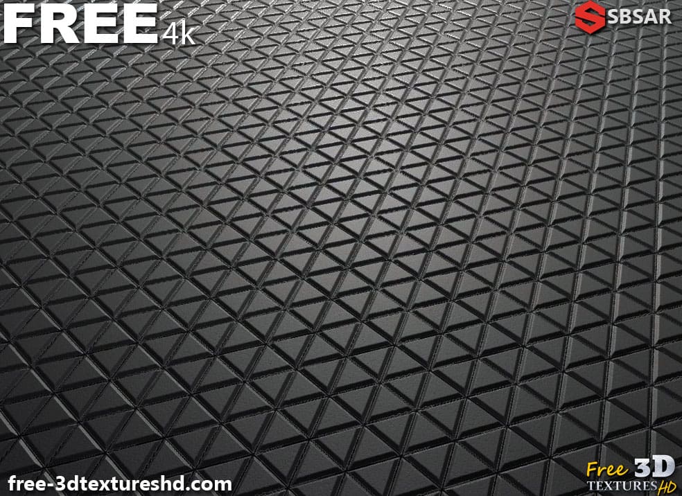 Générateur de textures 3D en caoutchouc et plastique à motif triangulaire (Substance SBSAR) à télécharger gratuitement pour des textures de surface haute résolution et détaillées