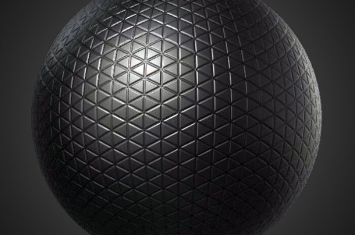 Générateur de texture 3D en caoutchouc et plastique à motif triangulaire Substance SBSAR Téléchargement gratuit 4K haute résolution pour des textures détaillées
