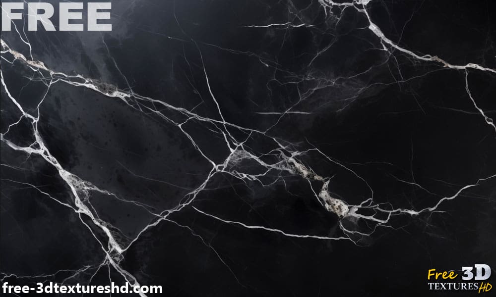 Texture de marbre noir Téléchargement gratuit Fond d'écran haute résolution 4K pour des designs élégants et contemporains