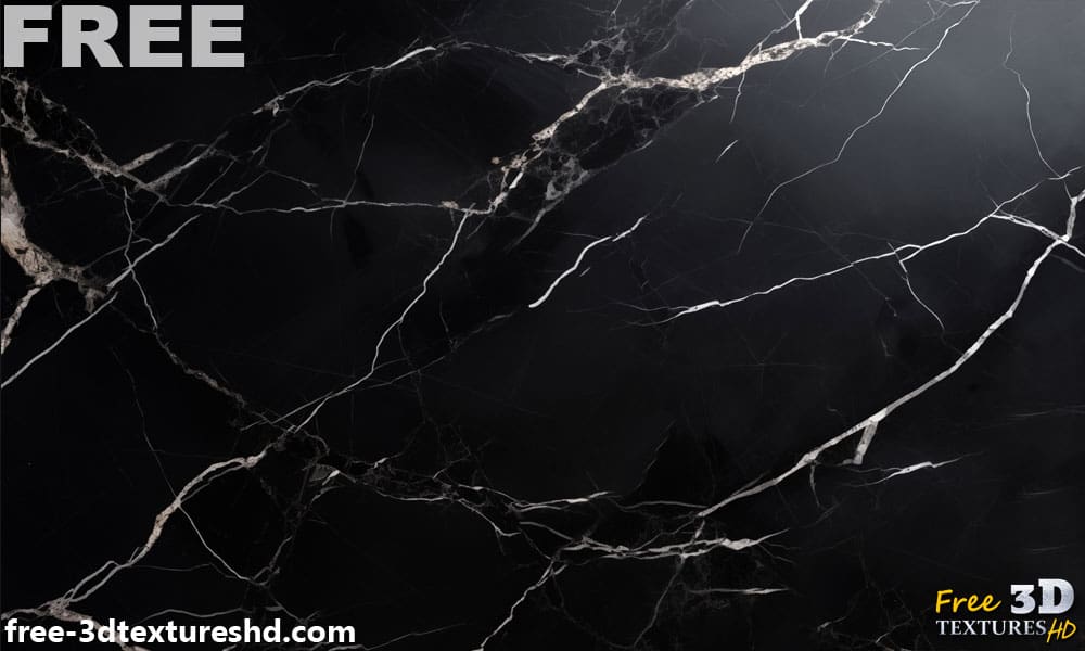 Texture de marbre noir Téléchargement gratuit Fond haute résolution 4K pour une décoration élégante et moderne