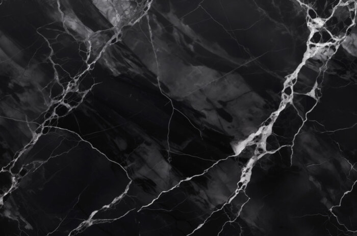 Fond de texture de marbre noir profond - téléchargement gratuit en haute résolution. Parfait pour une décoration intérieure spectaculaire et moderne.