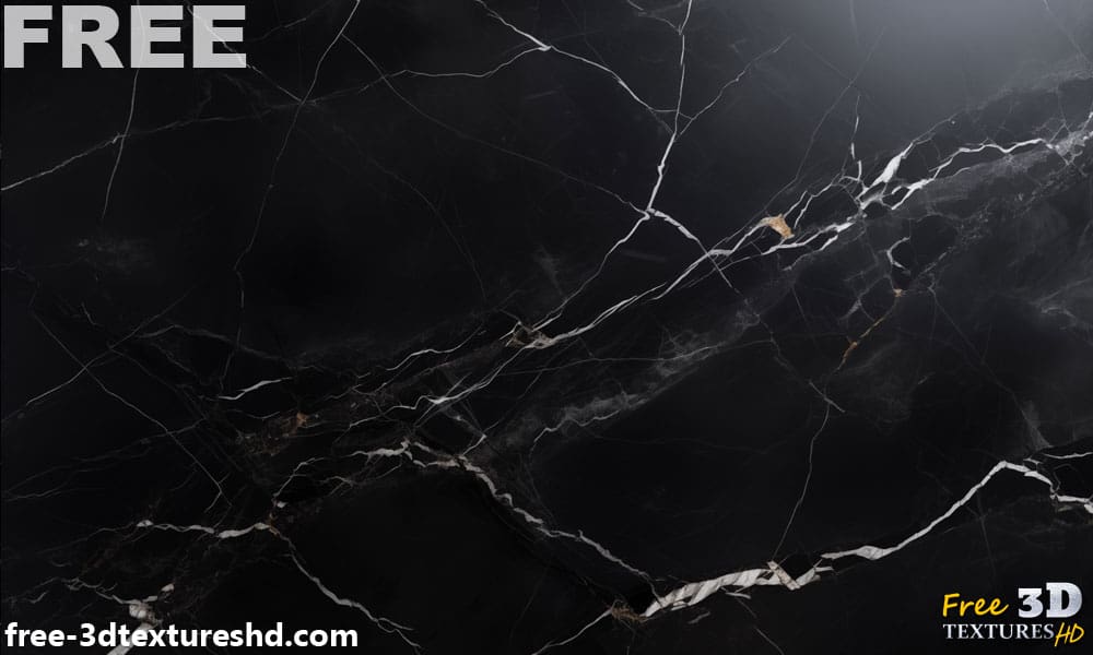 Texture de marbre noir Téléchargement gratuit Fond d'écran haute résolution 4K pour intérieurs élégants et modernes