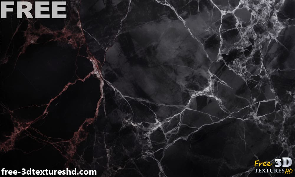 Marbre noir avec texture veinée d'or Téléchargement gratuit Fond d'écran haute résolution 4K pour une décoration opulente et moderne