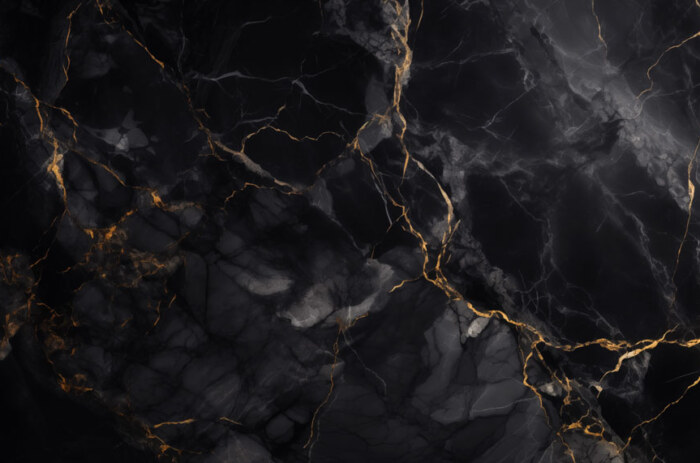 Téléchargement gratuit de texture de marbre noir avec des veines dorées Fond d'écran haute résolution 4K pour des intérieurs luxueux et élégants