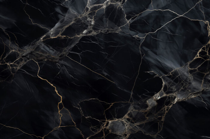 Marbre noir élégant avec de subtiles veines dorées - haute résolution. Parfait pour un design intérieur sophistiqué et luxueux.