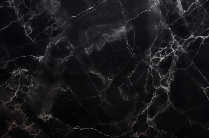 Marbre noir luxueux aux veines dorées chatoyantes - haute résolution. Parfait pour un design et une décoration d'intérieur opulents.