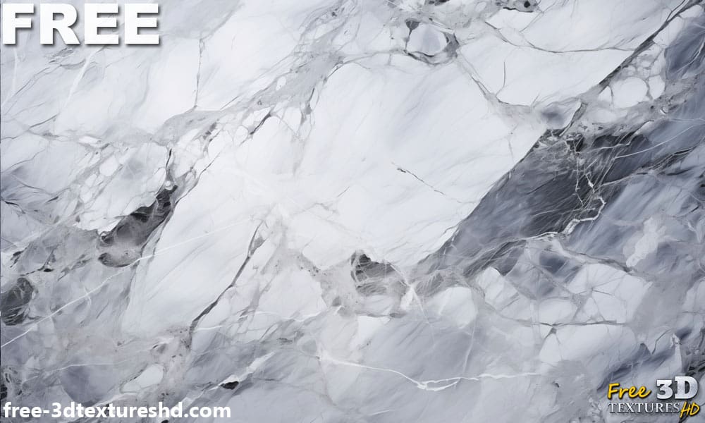 Texture de marbre gris argent- téléchargement gratuit en haute résolution. Parfait pour un design d'intérieur élégant et moderne.
