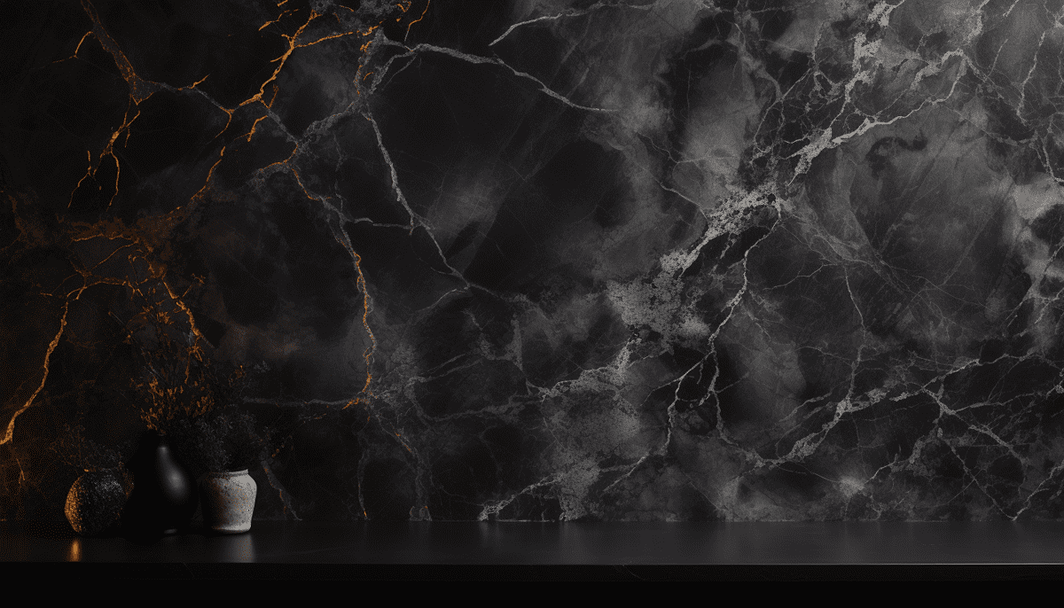 Téléchargement gratuit de texture de marbre noir avec des veines dorées Fond d'écran haute résolution 4K pour un design élégant et luxueux
