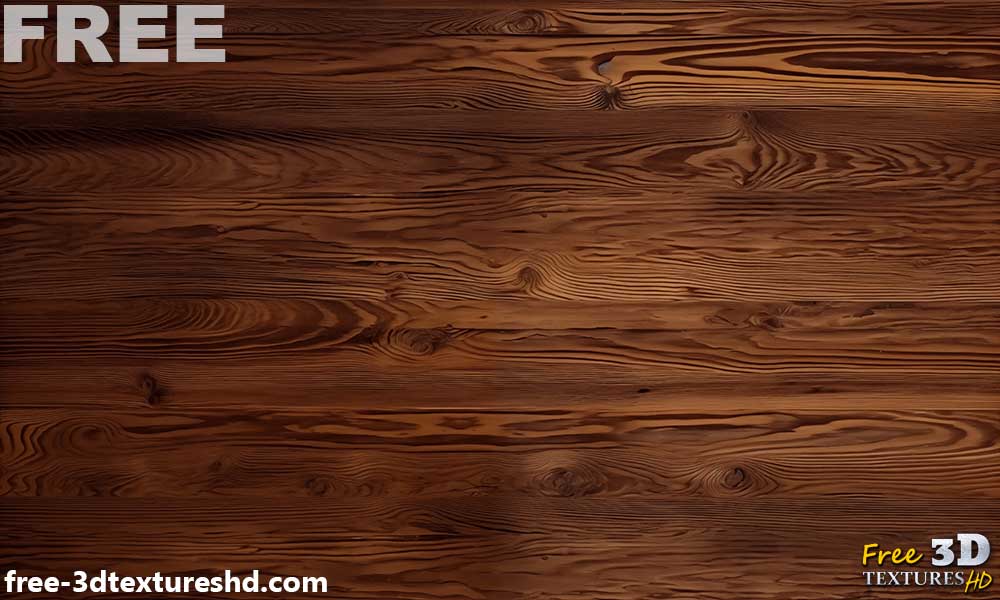 Fond de texture de bois brun foncé avec grain naturel - Téléchargement gratuit 4K HD. Idéal pour les projets de décoration murale, de sol et de maison.