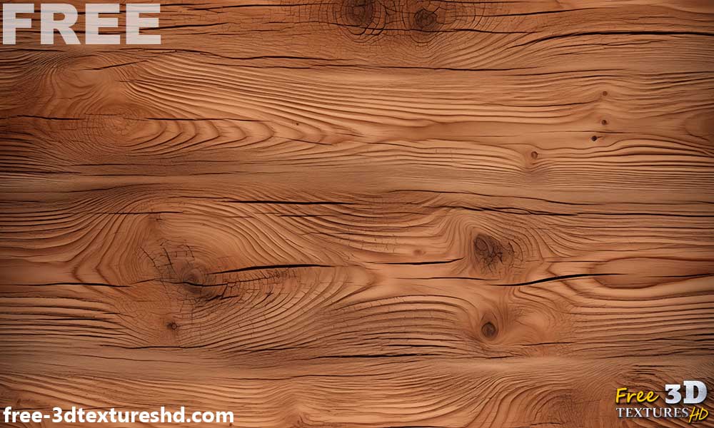 Texture réaliste de grain de bois - téléchargement gratuit en haute résolution. Parfait pour les papiers peints en bois naturel et les projets de design.