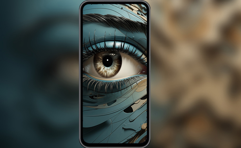 Fond d'écran abstrait Cyber Eye Ultra HD 4K pour ordinateur de bureau et téléphone téléchargement gratuit