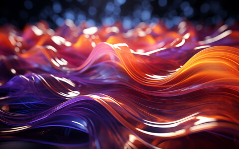 Fond d'écran abstrait vagues lumineuses et colorées fond ultra HD 4K pour ordinateur de bureau et téléphone téléchargement gratuit