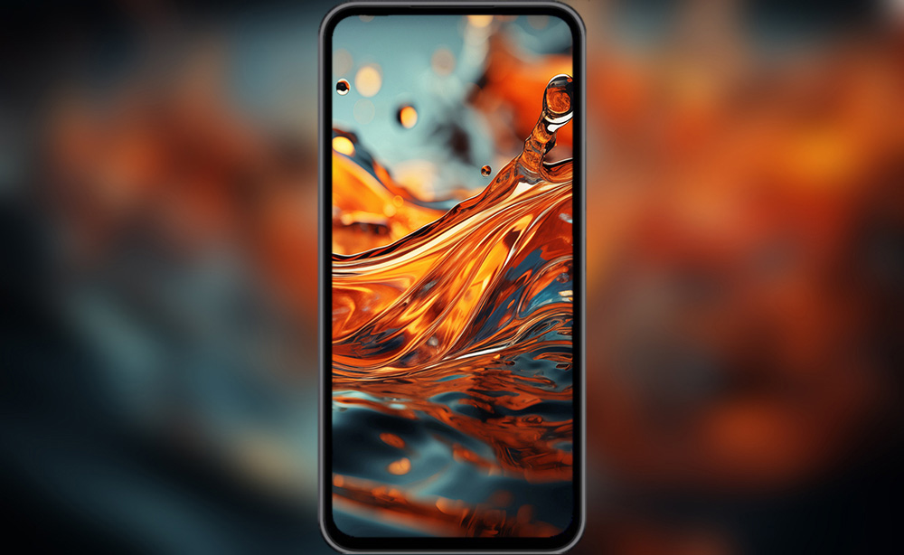 Fond d'écran abstrait éclaboussures de liquide doré fond HD 4K pour ordinateur de bureau et téléphone téléchargement gratuit