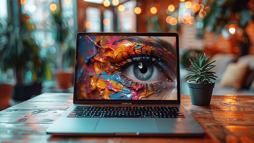 Fond d'écran abstrait magnifique œil et couleurs HD 4K pour ordinateur de bureau et téléphone téléchargement gratuit