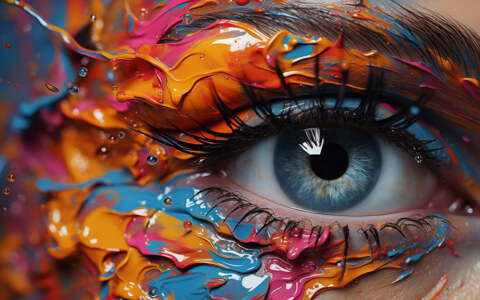 Fond d'écran abstrait magnifique œil et couleurs HD 4K pour ordinateur de bureau et téléphone téléchargement gratuit
