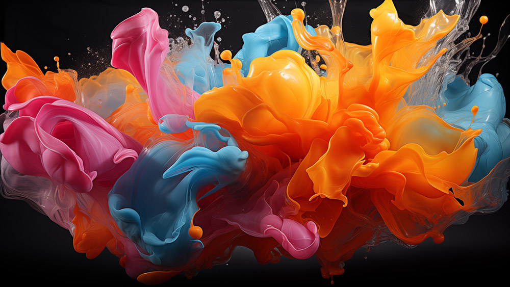 Fond d'écran de couleurs de chorégraphie abstraite Fond d'écran Ultra HD 4K pour ordinateur de bureau et téléphone téléchargement gratuit