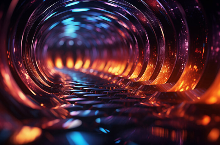 Fond d'écran abstrait Cosmic Tunnel Ultra HD 4K pour ordinateur de bureau et téléphone téléchargement gratuit