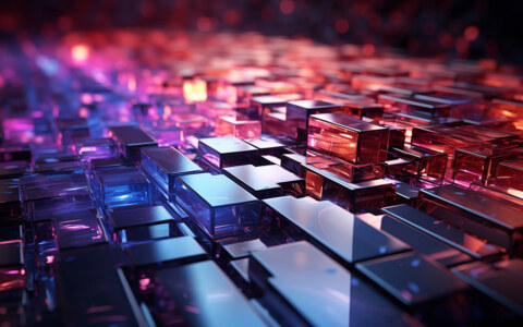 Fond d'écran abstrait Cubes de lumière Ultra HD 4K pour ordinateur de bureau et téléphone téléchargement gratuit