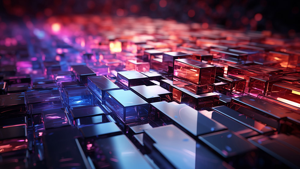 Fond d'écran abstrait Cubes de lumière Ultra HD 4K pour ordinateur de bureau et téléphone téléchargement gratuit