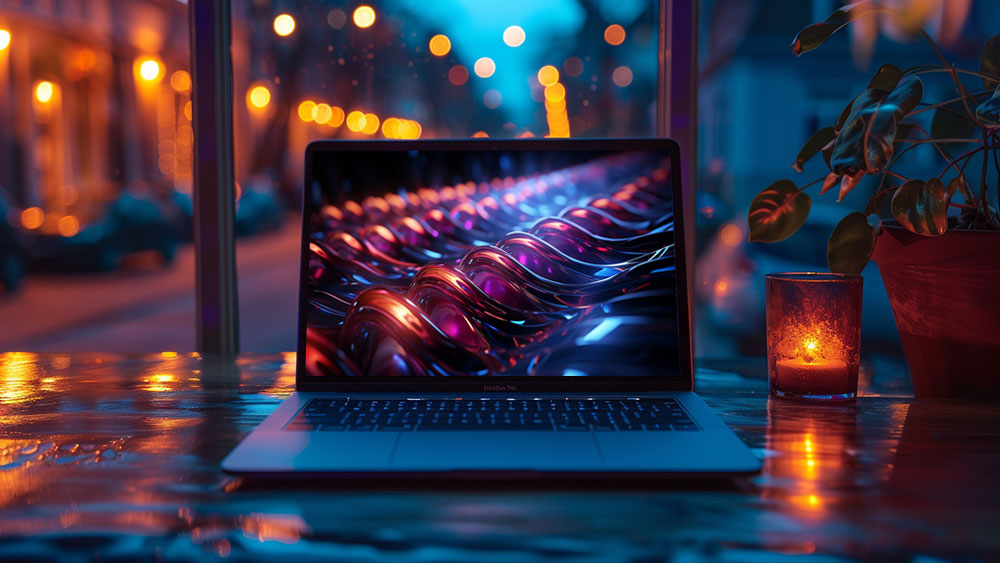 Fond d'écran abstrait vagues de lumière ultra HD 4K pour ordinateur de bureau et téléphone téléchargement gratuit
