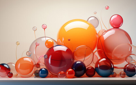 Fond d'écran abstrait de bulles colorées 3D Fond d'écran Ultra HD 4K pour ordinateur de bureau et téléphone Téléchargement gratuit