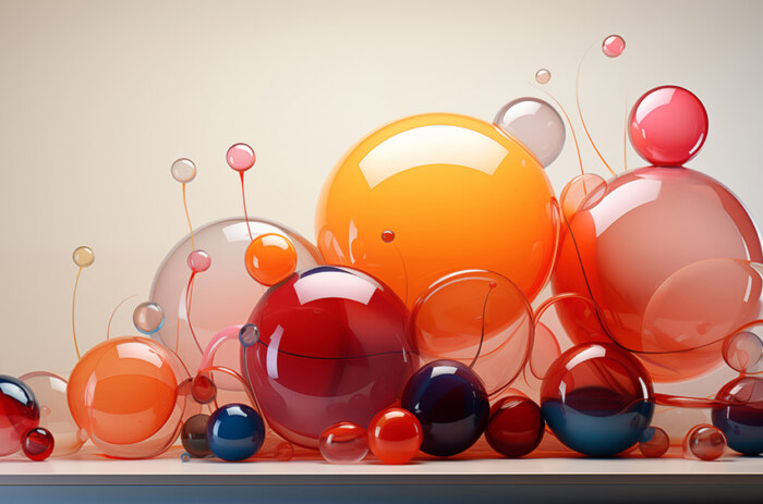Fond d'écran abstrait de bulles colorées 3D Fond d'écran Ultra HD 4K pour ordinateur de bureau et téléphone Téléchargement gratuit