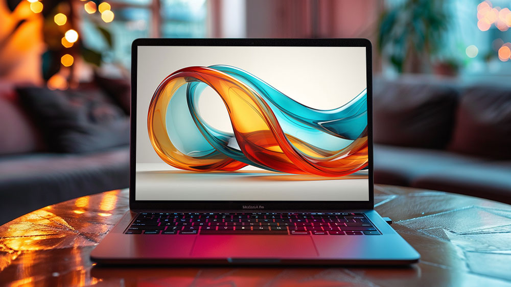 Fond d'écran abstrait de vagues brillantes en mouvement Fond d'écran Ultra HD 4K pour ordinateur de bureau et téléphone téléchargement gratuit