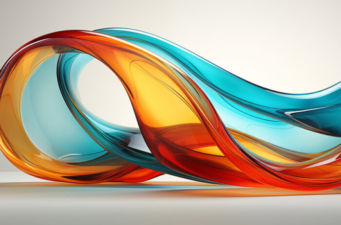 Fond d'écran abstrait de vagues brillantes en mouvement Fond d'écran Ultra HD 4K pour ordinateur de bureau et téléphone téléchargement gratuit