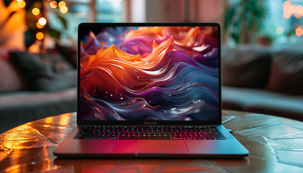 Beau fond d'écran abstrait de vagues colorées Ultra HD 4K pour ordinateur de bureau et téléphone téléchargement gratuit