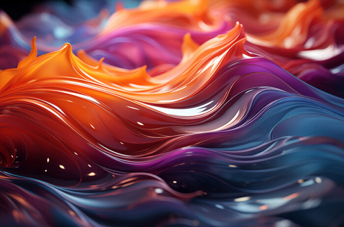 Beau fond d'écran abstrait de vagues colorées Ultra HD 4K pour ordinateur de bureau et téléphone téléchargement gratuit