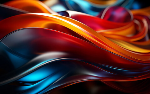 Fond d'écran abstrait de vagues colorées Fond d'écran Ultra HD 4K pour ordinateur de bureau et téléphone téléchargement gratuit