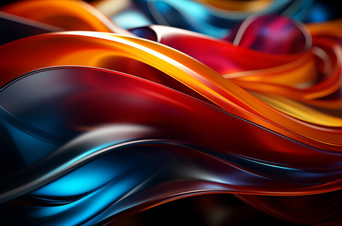 Fond d'écran abstrait de vagues colorées Fond d'écran Ultra HD 4K pour ordinateur de bureau et téléphone téléchargement gratuit