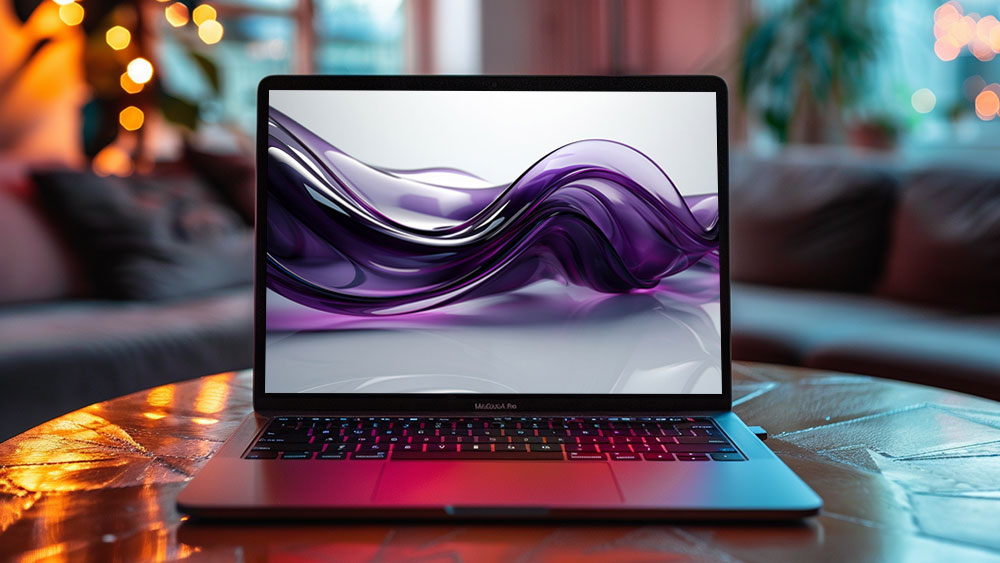 Fond d'écran abstrait de vague violette en mouvement Fond d'écran Ultra HD 4K pour ordinateur de bureau et téléphone téléchargement gratuit