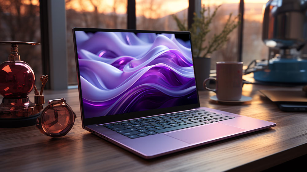 Fond d'écran abstrait de courbes et de vagues violettes fluides Fond d'écran Ultra HD 4K pour ordinateur de bureau et téléphone téléchargement gratuit