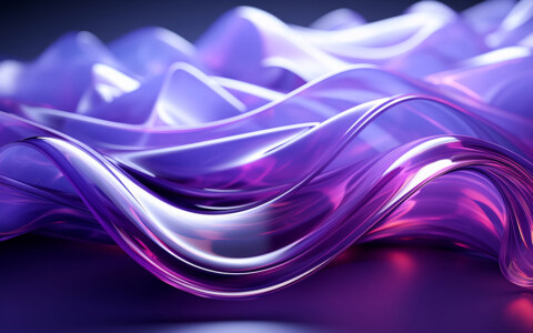Fond d'écran abstrait de vagues violettes et de lumière HD 4K pour ordinateur de bureau et téléphone téléchargement gratuit