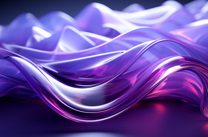 Fond d'écran abstrait de vagues violettes et de lumière HD 4K pour ordinateur de bureau et téléphone téléchargement gratuit