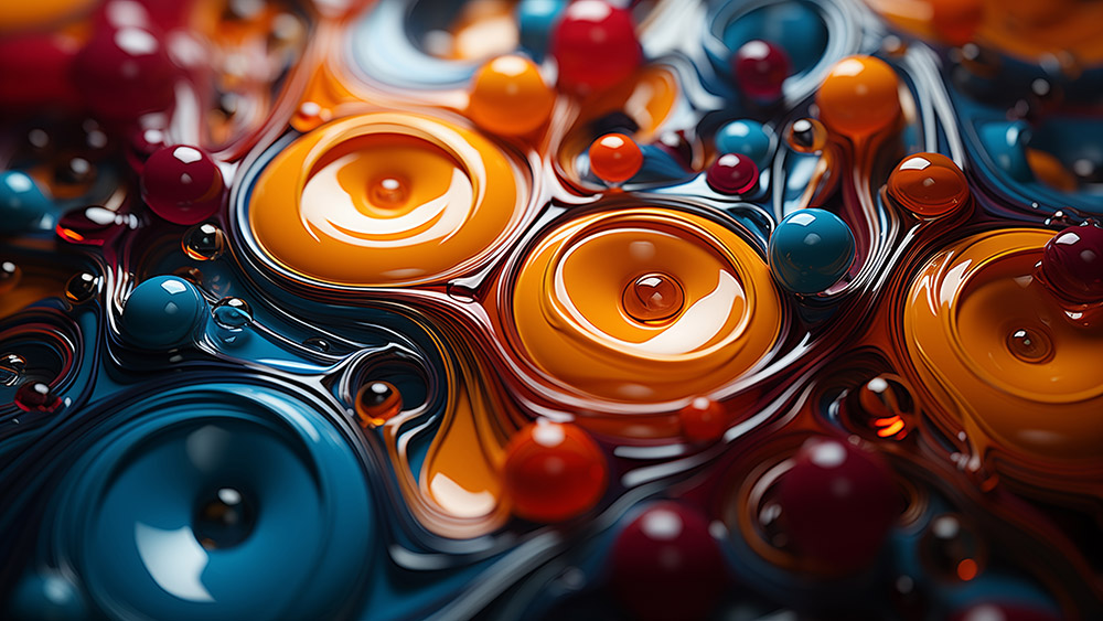 Abstract wallpaper glossy 3D shapes HD 4K background for Desktop and Phone free download
