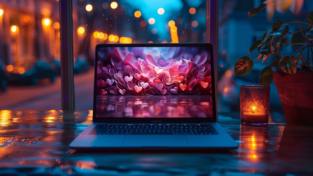 Fond d'écran abstrait coeurs roses rouges Fond d'écran Ultra HD 4K pour ordinateur de bureau et téléphone téléchargement gratuit
