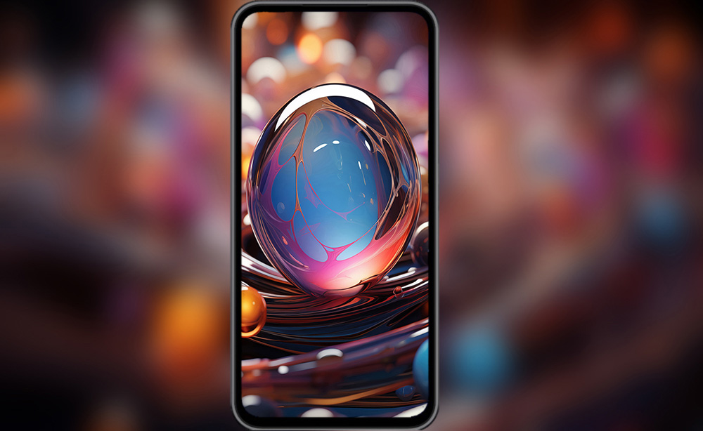 Fond d'écran abstrait de sphères colorées brillantes Fond d'écran Ultra HD 4K pour ordinateur de bureau et téléphone téléchargement gratuit