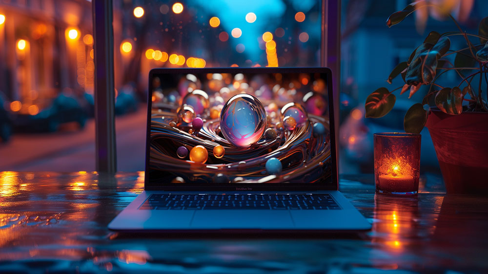 Fond d'écran abstrait de sphères colorées brillantes Fond d'écran Ultra HD 4K pour ordinateur de bureau et téléphone téléchargement gratuit