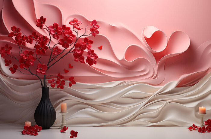 Fond d'écran abstrait rose de rendu 3D Fond d'écran Ultra HD 4K pour ordinateur de bureau et téléphone Téléchargement gratuit