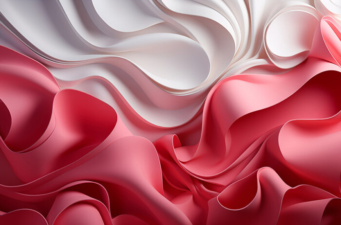 Fond d'écran  formes en rose et blanc abstraites Fond d'écran Ultra HD 4K pour ordinateur de bureau et téléphone Téléchargement gratuit