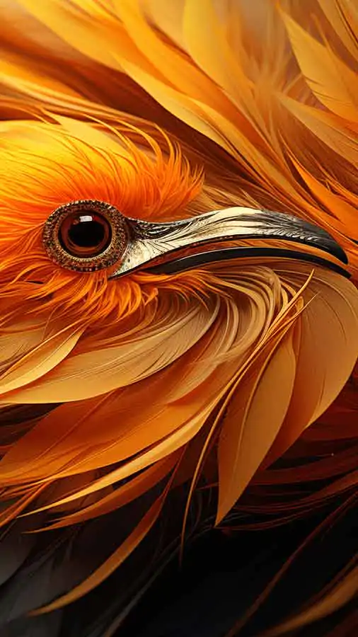 Beautiful Phoenix bird Ultra HD 4K wallpaper background for iphone and mobile Phone