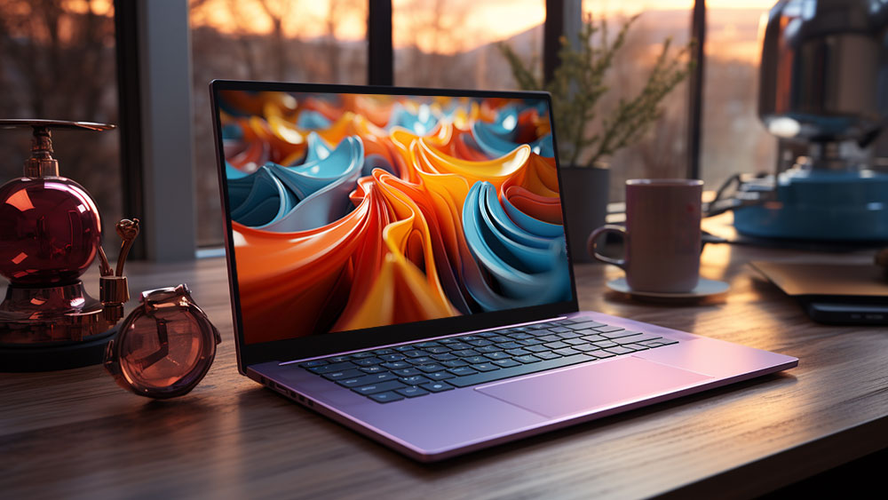 Fond d'écran abstrait vagues brillantes colorées HD 4K pour ordinateur de bureau et téléphone téléchargement gratuit