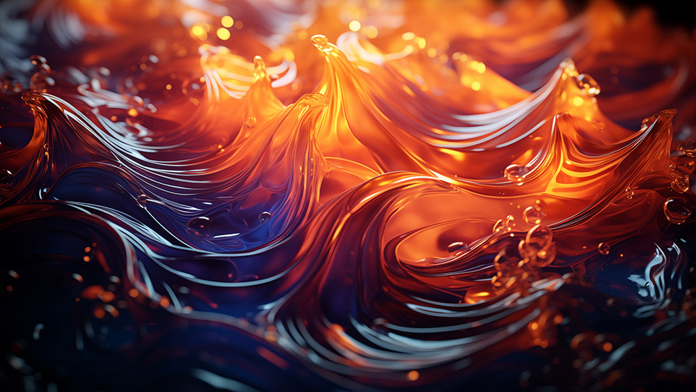 Fond d'écran abstrait flammes liquides ultra HD 4K pour ordinateur de bureau et téléphone téléchargement gratuit